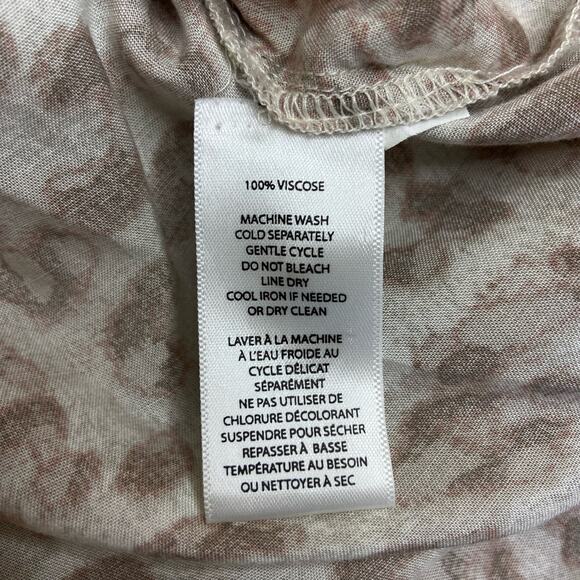 Beach Lunch Lounge Size Small Leopard‎ Print Button Down Shirt Long Sleeve - Picture 6 of 8